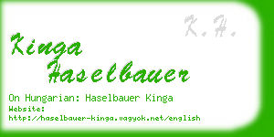 kinga haselbauer business card